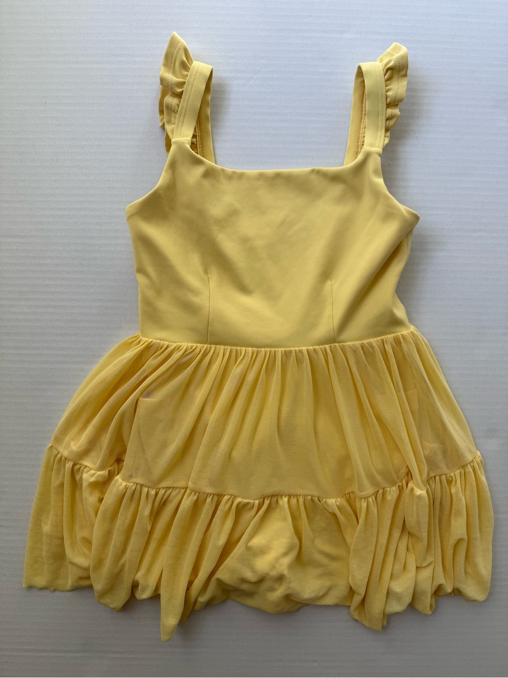 Blogilates Girls Ballerina Ruffle Dress - Size 6/7 💛